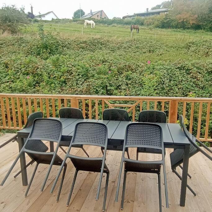 Ferienwohnung Mariomont-La Terrasse Du Pre Verviers Exterior foto